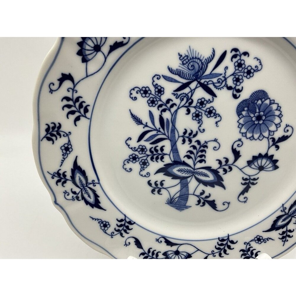 Blue Danube 8.5"  SALAD LUNCHEON Plate Blue Onion Rectangular Backstamp Set of 2 - Picture 12 of 16